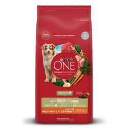 ONE ADULTOS MEDIANOS Y GRANDES  POLLO Y CARNE 2KG