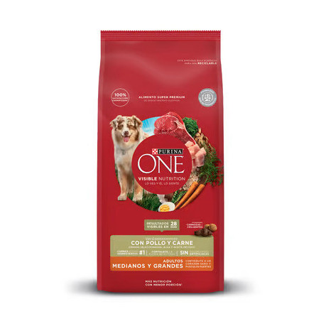 ONE ADULTOS MEDIANOS Y GRANDES  POLLO Y CARNE 2KG