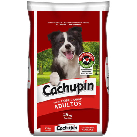 CACHUPIN ADULTOS  SABOR CARNE Y ARROZ 25KG