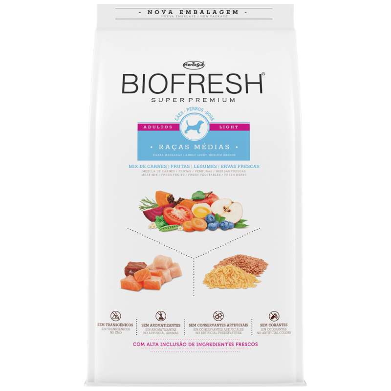 BIOFRESH ADULTOS LICHT RAZAS MEDIAS 3KG