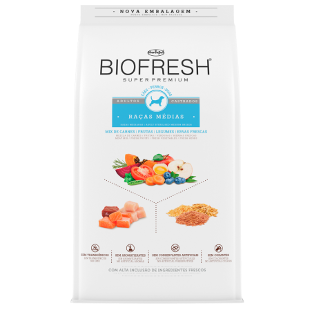 BIOFRESH ADULTOS CASTRADOS RAZAS MEDIAS 3KG
