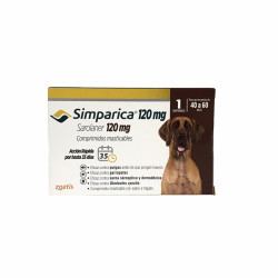 SIMPARICA  120 MG 3 COMPRIMIDO 40 A 60 K
