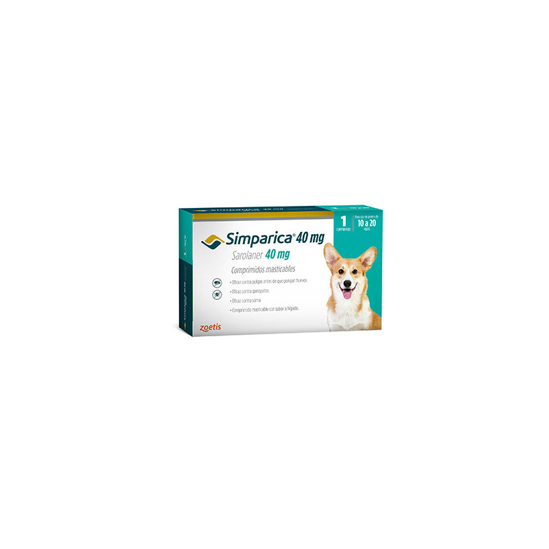 SIMPARICA 40 MG 1 COMPRIMIDO 10 A 20 K