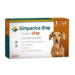 SIMPARICA 20 MG 1 COMPRIMIDO 5 A 10 K