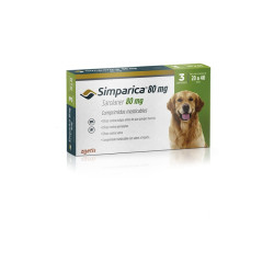 SIMPARICA 80 MG 3 COMPRIMIDO 20 A 40 K
