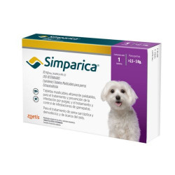 SIMPARICA 10 MG 1 COMPRIMIDO 2,5 A 5 K