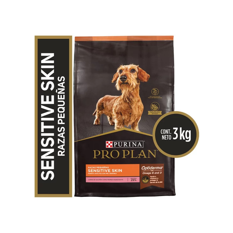 PRO PLAN RAZAS PEQUEÑAS SENSITIVE SKIN 3KG
