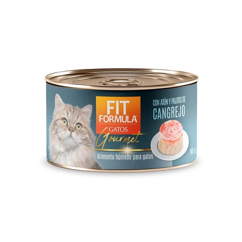 FIT FORMULA GOURMET SABOR ATUN Y PALITOS DE CANGREJO  80G