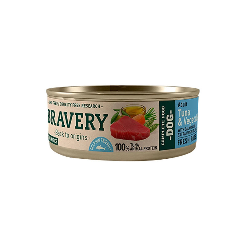 BRAVERY DOG ADULT TUNA Y VEGETABLES 80G BRAVERY DOG ADULT TUNA Y VEGETABLES 80G