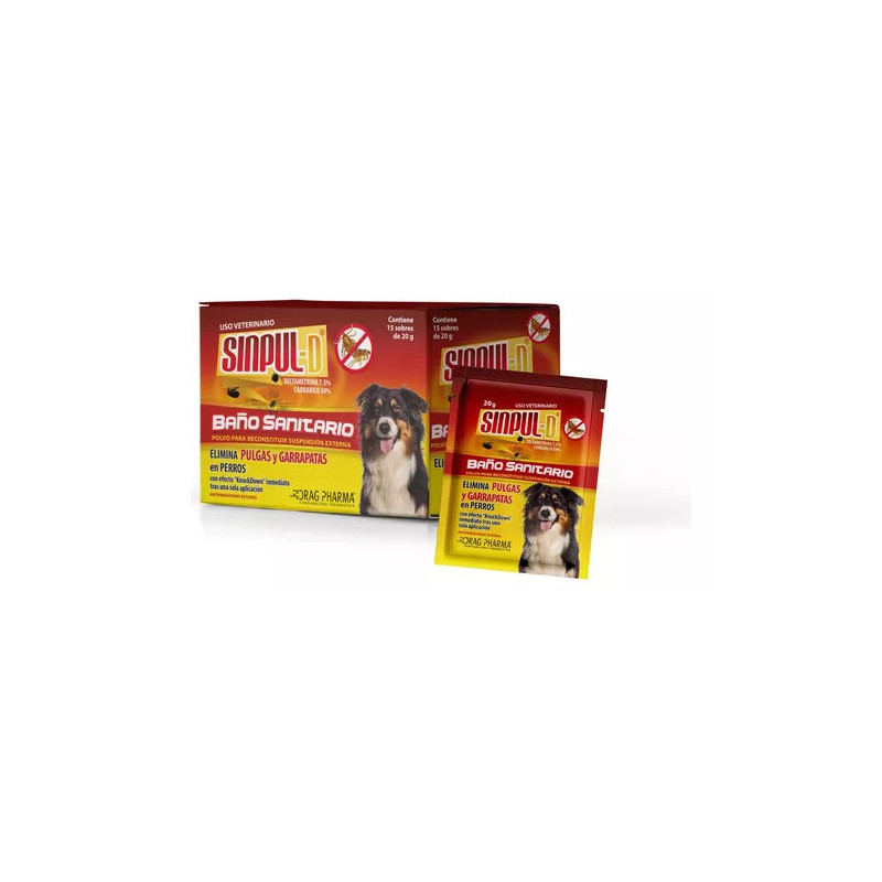 SINPUL-D PERROS BAÑO SANITARIO  20G