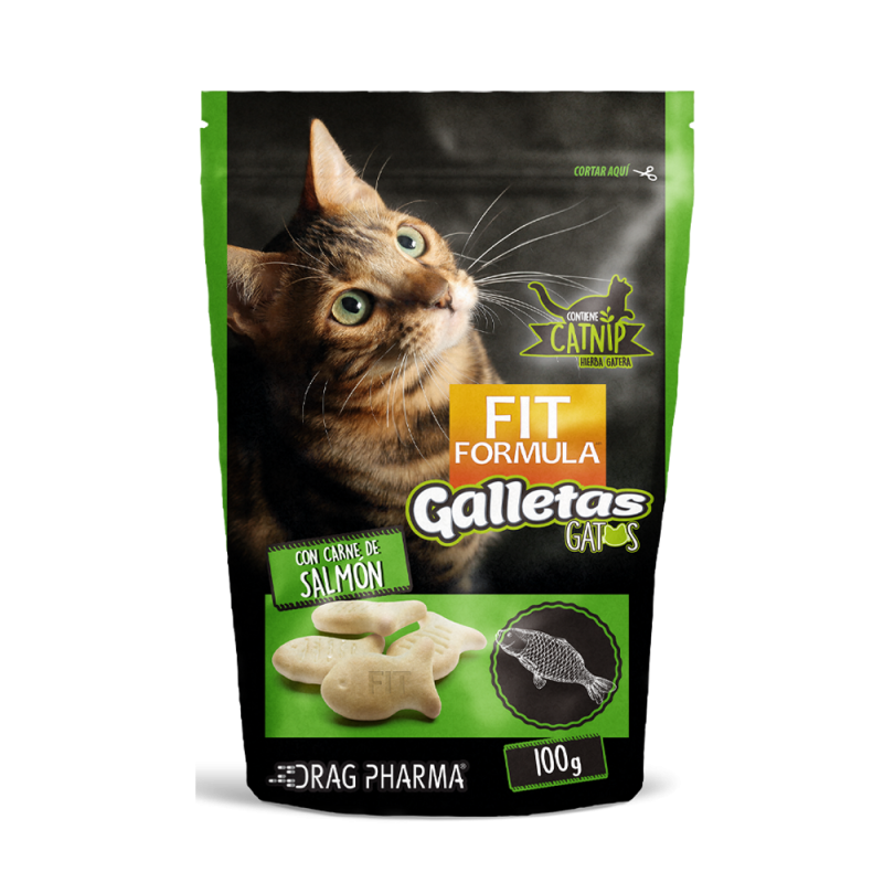 FIT FORMULA GALLETAS GATO SALMON 100G FIT FORMULA GALLETAS GATO SALMON 100G