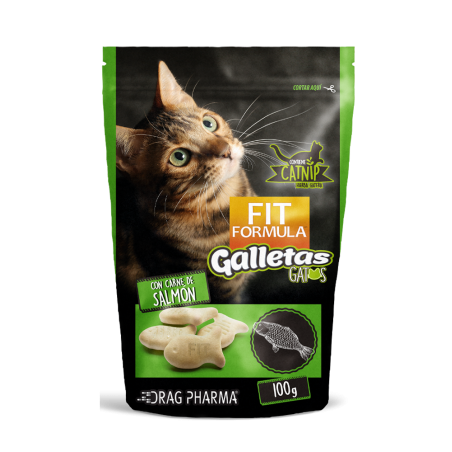 FIT FORMULA GALLETAS GATO SALMON 100G
