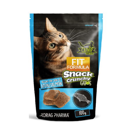 FIT FORMULA SNACK CRUNCHY GATOS RELLENO ATUN/SALMON 100G