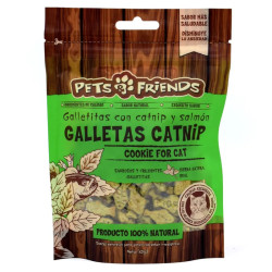 PETS Y FRIENDS GALLETAS CATNIP Y SALMON  65G