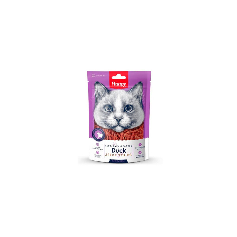 WANPY DUCK JERKY Y STRIPS 80G DA-02S-01