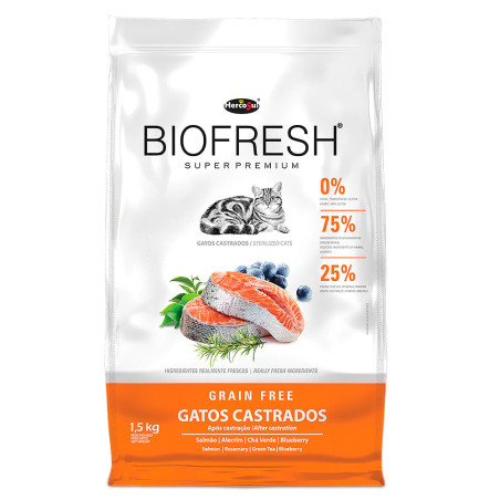 BIOFRESH GATOS CASTRADOS/ESTERILIZADOS SALMON 1,5 KG