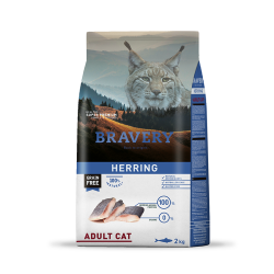 BRAVERY ADULT CAT HERRING (PEZ ARENQUE) 2 KG