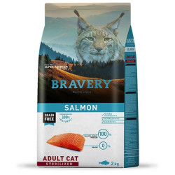 BRAVERY ADULT CAT STERILIZED SALMON 2 KG