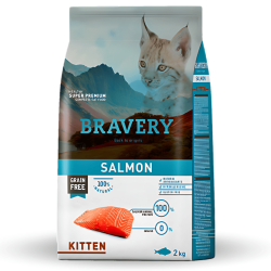 BRAVERY KITTEN CAT SALMON 2 KG