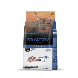 BRAVERY SENIOR CAT HERRING (PEZ ARENQUE) 2 KG