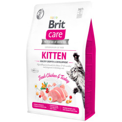 BRIT CARE GATOS KITTEN HEALTHY GROWTH & DEVELOPMENT FRESH CHICKEN & TURKEY (POLLO Y PAVO) 7 KG