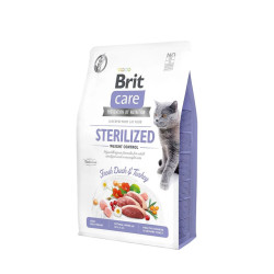 BRIT CARE GATOS STERILIZED WEIGHT CONTROL FRESH DUCKS & TURKEY (PATO Y PAVO FRESCO) 7 KG