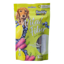 BUDDY PET VITAL FIBER PERA ZANAHORIA MORADA ARANDANO  5 UNIDADES