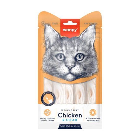 WANPY CHICKEN Y CRAB 5X14G RAC-56