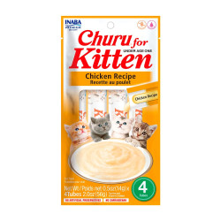 CHURU FOR KITTEN CHIKEN RECIPE (POLLO) 4 TUBES USA 692