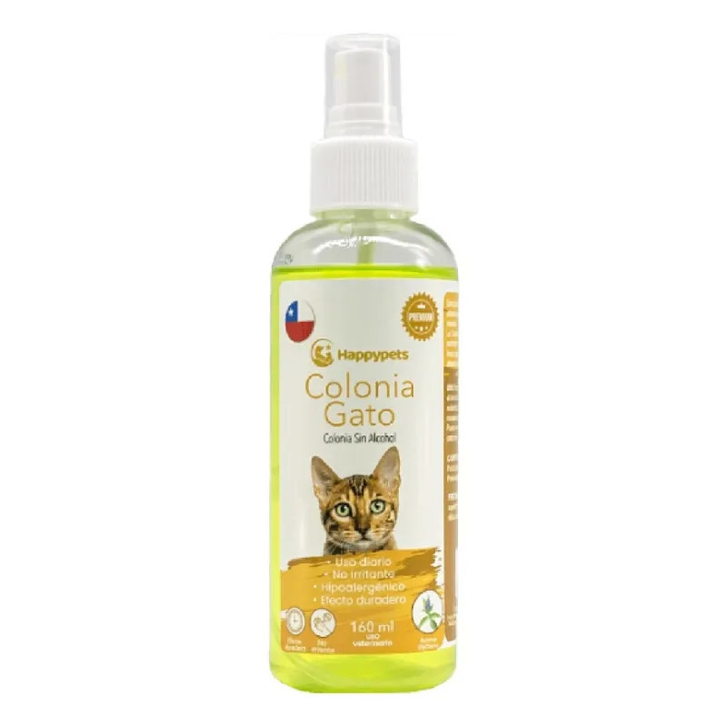 HAPPYPETS COLONIA GATO AROMA VERBENA 160 ML
