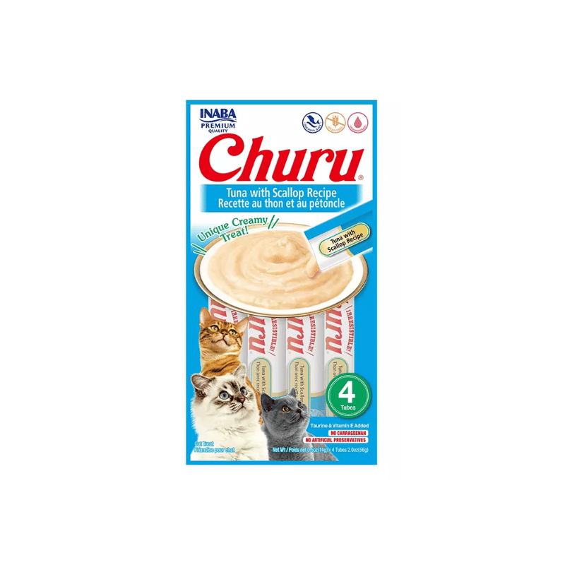 CHURU TUNA WITH SCALLOP RECIPE (ATUN CON OSTION ) 4 TUBES USA 604 CHURU TUNA WITH SCALLOP RECIPE (ATUN CON OSTION ) 4 TUBES USA 604