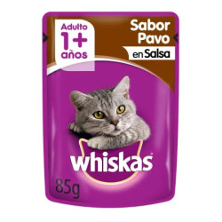 SACHET WHISKAS SABOR PAVO 85G