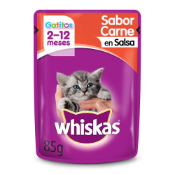 SACHET WHISKAS GATITOS  SABOR CARNE 85G