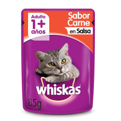 SACHET WHISKAS SABOR CARNE 85G