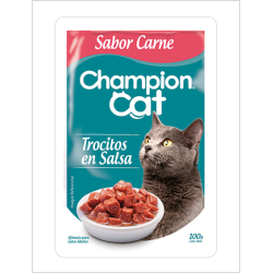 SACHET CHAMPION CAT SABOR CARNE 100G