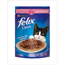 SACHET FELIX GATITO SABOR CARNE 85G