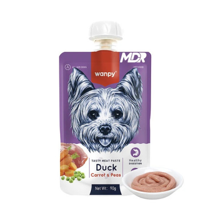 WANPY DUCK CARROT Y PEA 90G  RA-63