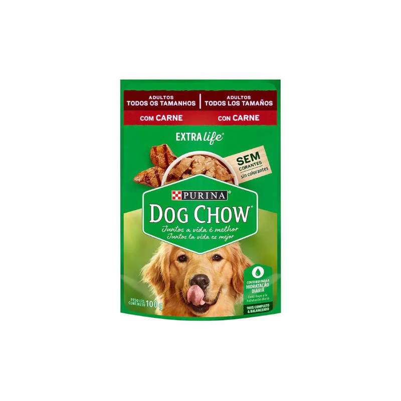 SACHET DOG CHOW ADULTO SABOR CARNE 100G SACHET DOG CHOW ADULTO SABOR CARNE 100G