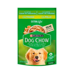 SACHET DOG CHOW CACHORROS SABOR POLLO 100G