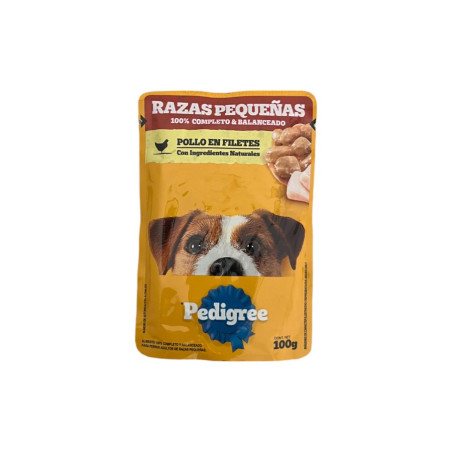 SACHET PEDIGREE RAZAS PEQUEAS SABOR POLLO 100G