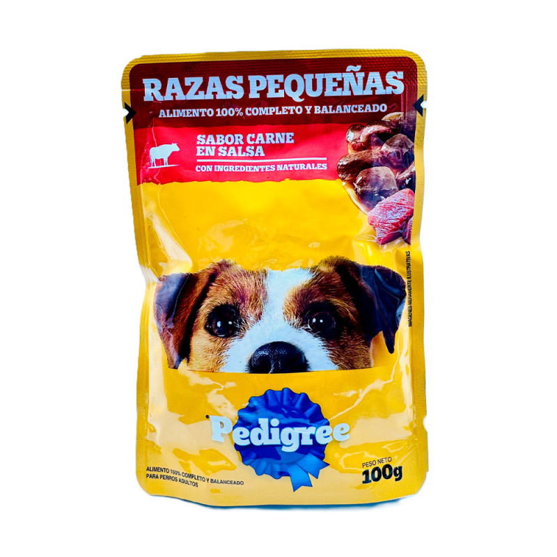 SACHET PEDIGREE RAZAS PEQUEAS SABOR CARNE 100G SACHET PEDIGREE RAZAS PEQUEAS SABOR CARNE 100G