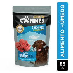 SACHET CANNES CACHORRO SABOR CARNE 85G