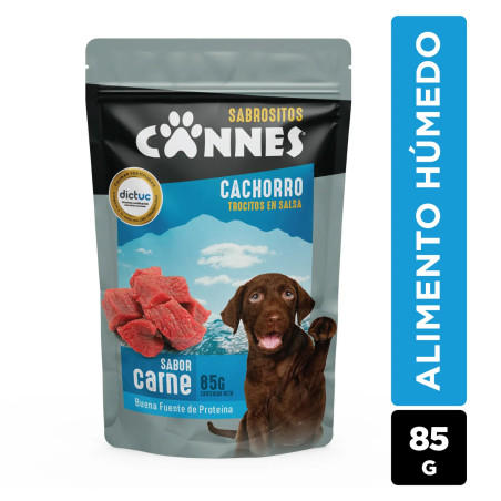 SACHET CANNES CACHORRO SABOR CARNE 85G