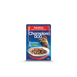 SACHET CHAMPION DOG ADULTO SABOR CARNE Y VERDURAS 100G