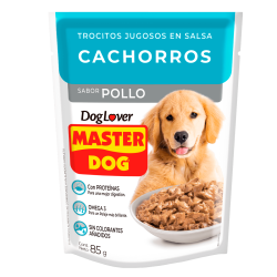SACHET MASTER DOG CACHORROS SABOR POLLO 85G