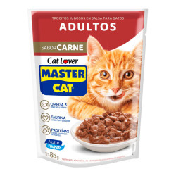 SACHET MASTER CAT ADULTO SABOR CARNE 85G