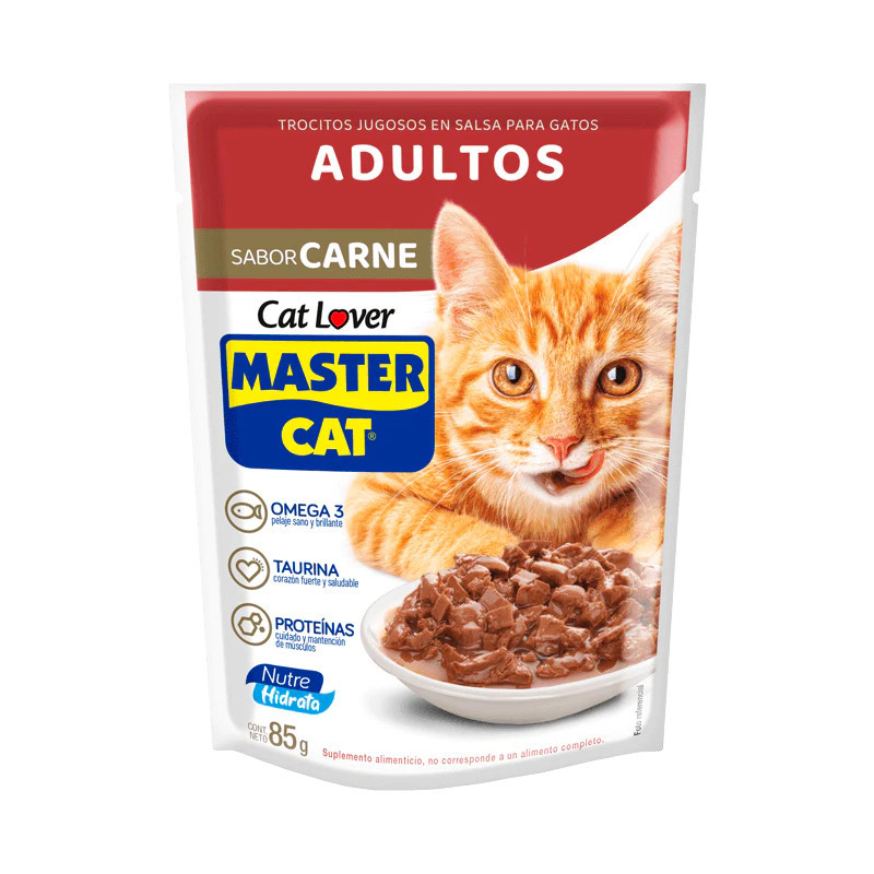 SACHET MASTER CAT ADULTO SABOR CARNE 85G SACHET MASTER CAT ADULTO SABOR CARNE 85G