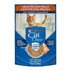 SACHET CAT CHOW ADULTO SABOR POLLO 85G