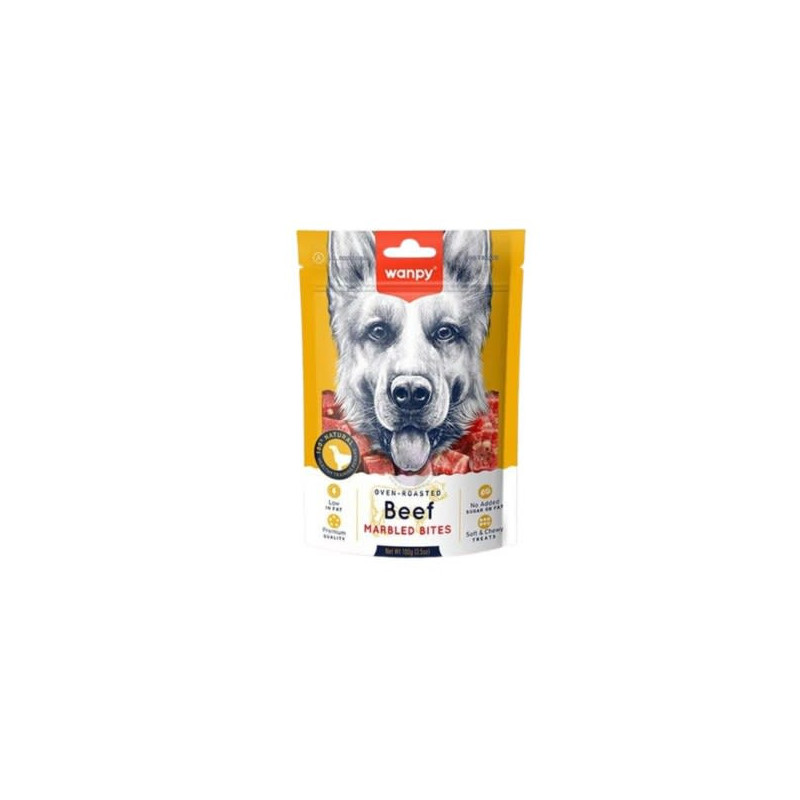 WANPY BEEF MARBLED BITES 100G MA-15S