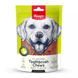 WANPY TOOTHBRUSH CHEWS BEEF FLAVOR 100G DB-16